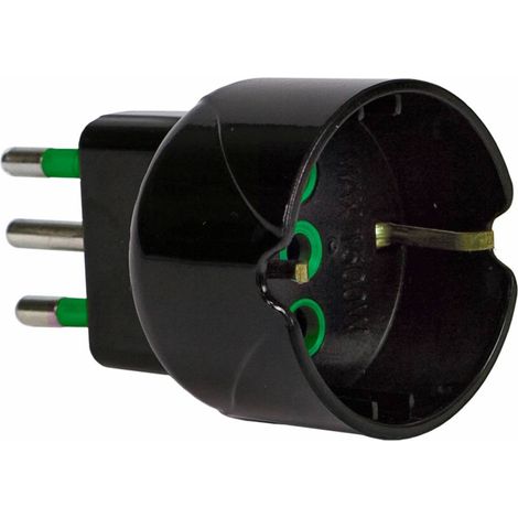 FME 82.601 ADATTATORE 10A 2P+T-SCHUKO GARANTI NERO