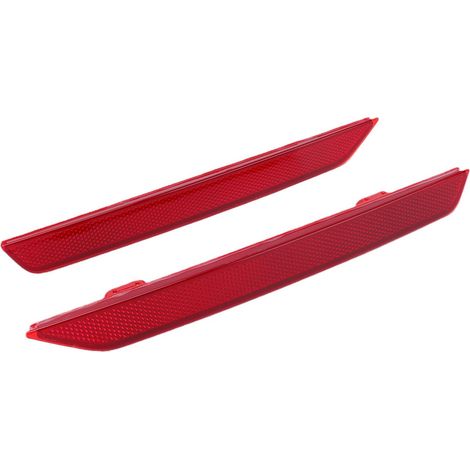 Paar rote Stoßstangenreflektoren, links und rechts, verbesserte Sichtbarkeit, aus ABS-Material für Odyssey 2011–2017, OEM-Ersatz 33505TK8A01 33555 (1/5)