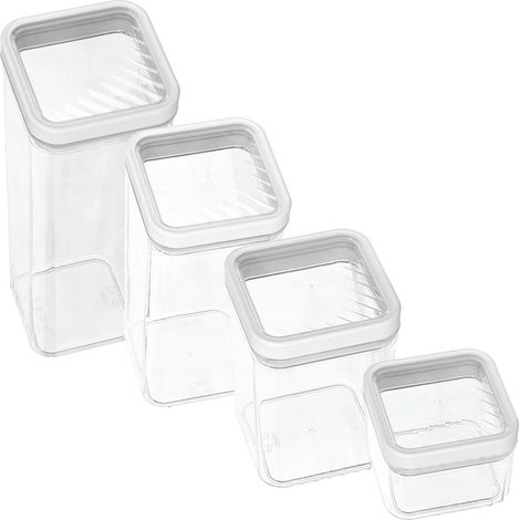 Ensemble de 5 boîtes de cuisine Curver Kara blanches