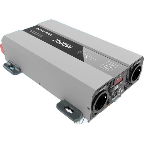 Wechselrichter, reine Sinuswelle, Fernbedienung, Europa, DC 12V, AC 220V 230V 50Hz (1/5)
