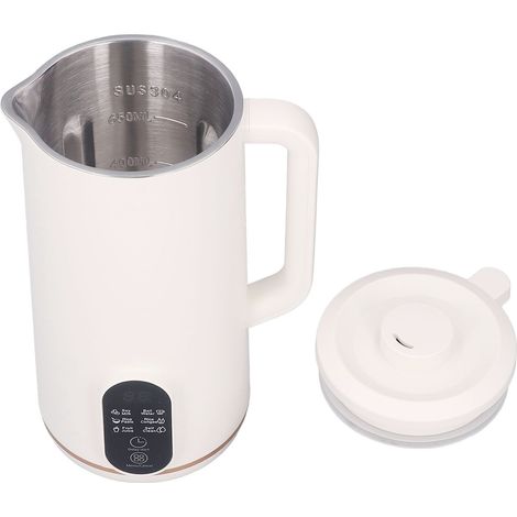 Mixeur à lait de soja multifonctionnel pour usage domestique, appareil de table automatique avec fonctions de cuisson et de filtration, blanc, prise européenne 220 V (1/5)