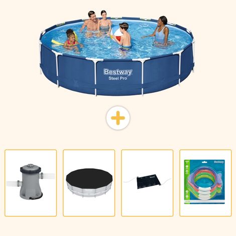 Bestway Bestway Steel Pro Ronde - 396x84 cm - 5-pièces  S211 (1/5)