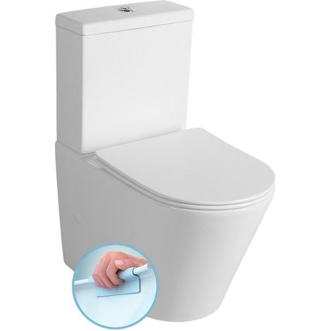 PACO RIMLESS WC fermé, blanc (1/4)