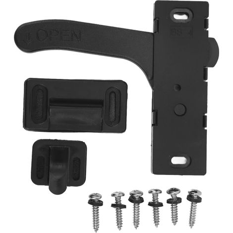 Verrou de porte moustiquaire en alliage de zinc, kit de poignée droite pour camping-car et caravane (1/5)
