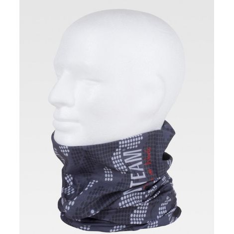 Fular de punto tubular multifunción estampado WORKTEAM WFA105
