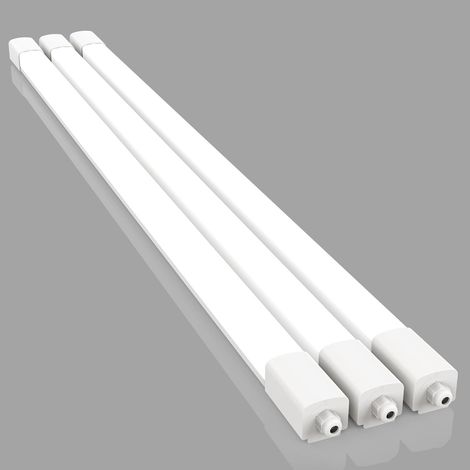Amdelne LED Neon 150 cm LED 45 W 4500 LM, Blanc chaud 4000 K, Tube néon, IP65 blanc-3pcs