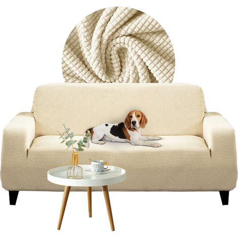 COPRI divano letto, divano a 3 posti, jacquard color crema