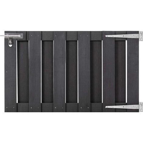 vidaXL Portillon WPC 100x60 cm Gris (1/5)