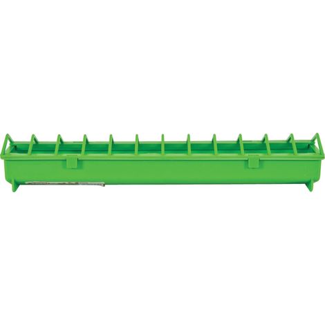 Mangeoire 50 cm vert en plastique pour basse cour - animallparadise