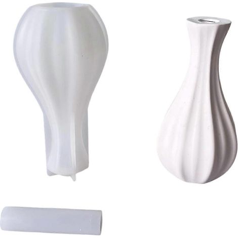 Ensemble de moules à vases spirales de qualité professionnelle en silicone alimentaire, accessoires de décoration intérieure pour la création d'art floral DIY (1/5)