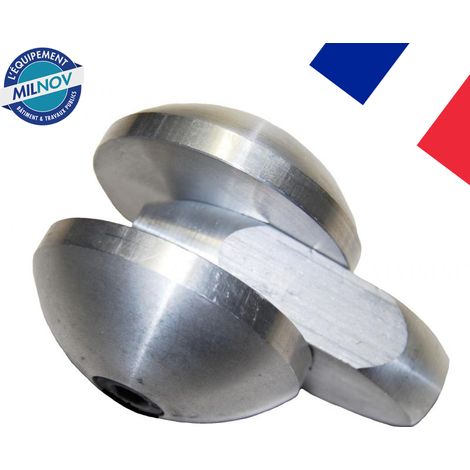 Roue de glissement M5 ALU – Filetage M5 pour aiguilles Ø4.5 et Ø6 – Charge maximale 150kg – Fixation à visser – Milnov