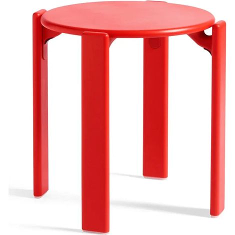 [NEUWERTIG] B-Ware Hay Hocker Sitzgelegenheit Rey Filzgleiter Scarlet Red Sitzhocker Höhe 46 Cm