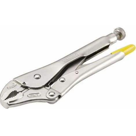 Pince Etau Bec Coudé - 225 mm - Profondeur des Mâchoires 53 mm - STANLEY 0-84-809 (1/5)