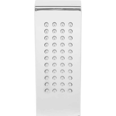 Pommeau de Douche Portable G1/2in Cuivre Haute Pression Silicone Anti-Calcaire Tête de Douche Douchette Salle de Bain [Lot de 1] [Argent] (1/5)