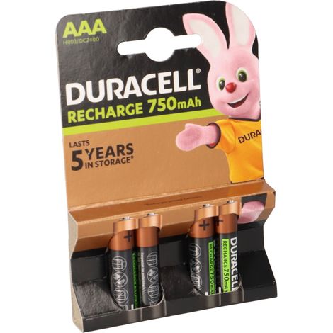 Duracell Micro (AAA)-Akku NiMH 750 1.2 V 4 St. (1/5)