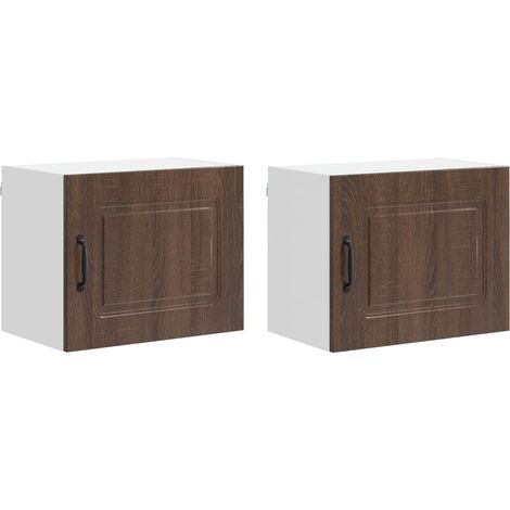 Maison Exclusive - Pannello lavastoviglie Kalmar 2 pcs Rovere Marrone