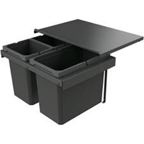 Naber Abfallsammler Cox Stand-UP® 350 S/600-3, für vorhandenen Auszug, ohne Biodeckel, anthrazit (1/3)