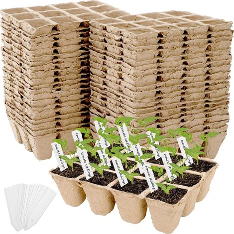 Filiyano-Plateaux de semis en godets de tourbe (40 unités), pots de 480 alvéoles (1/5)