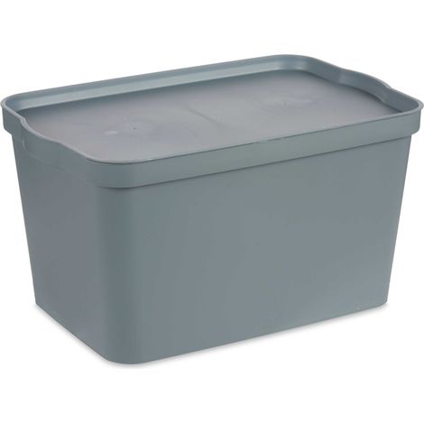 Behälter mit Deckel, verschließbar, 24 l, KOMPAKT (1/2)