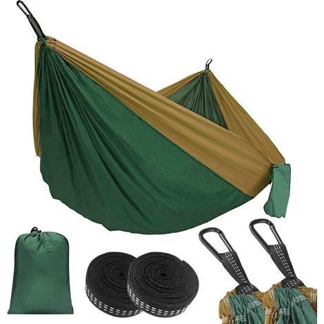 Hammock Outdoor Camping Hammock for 2 People Made of Ultra Light Nylon 300kg Load Capacity for Travel Beach, 270 140cm (1/5)