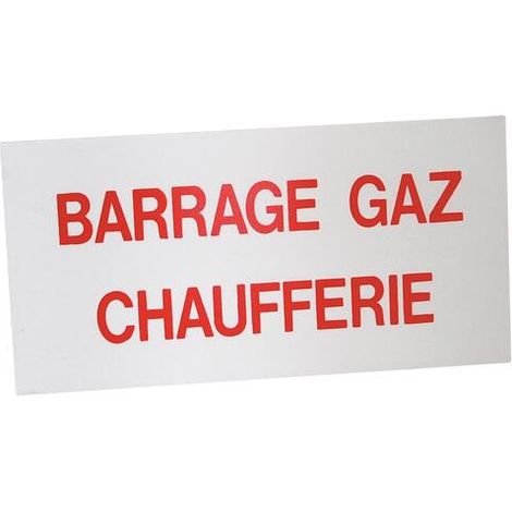 ETIQUETTE DE SIGNALISATION RIGIDE