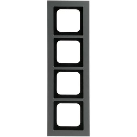 Busch-Jaeger Cadre de recouvrement 4 compartiments platine - Busch-axcent® pur (1724-270), 2CKA001754A4686