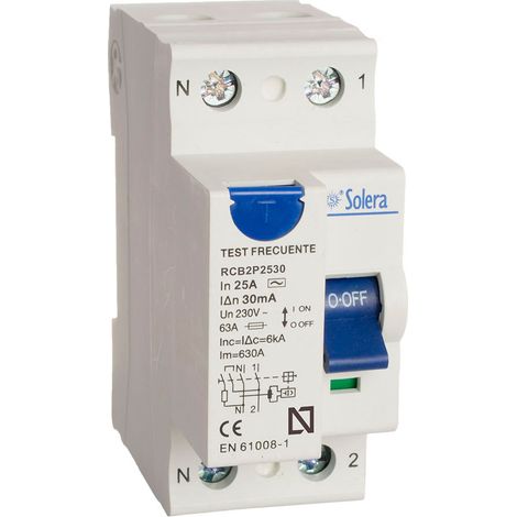 DIFERENCIAL 2 POLOS SOLERA 25A (RETRACTILADO) RCB2P2530 (1/2)