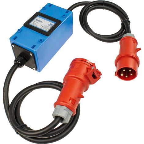 as - Schwabe MIXO Contatore di elettricità 400V MID-compliant - Per la riduzione del prelievo EEG - Spina e presa CEE 5 poli IP44 Made in Germany 61745