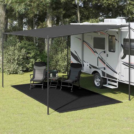Tapis de tente 200x400 cm Noir (1/5)