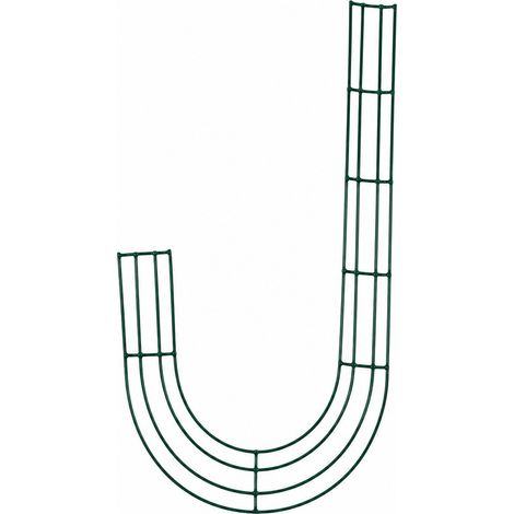 Couronne métallique en forme de J, support en fil de fer pour porte d'entrée, décoration de Noël, verte, 35 cm (1/5)