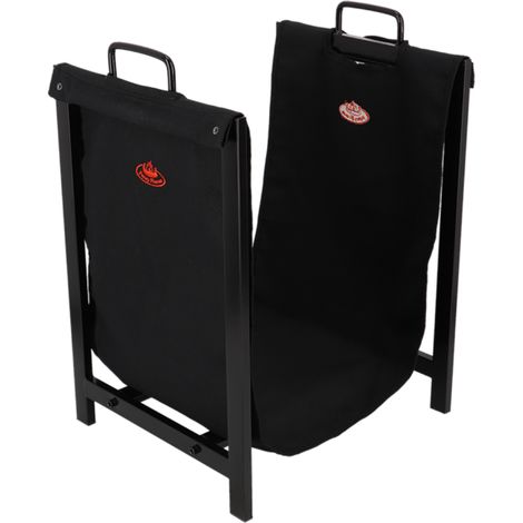 Porte bûches en tissu avec support en métal (1/5)
