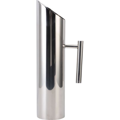 Pitcher métallique 2L avec garde-anti-glace - Résistant 304, pour thé/café/jus glacés ou chauds - Idéal pour maison, bar, cocktail (1 pièce) (1/5)