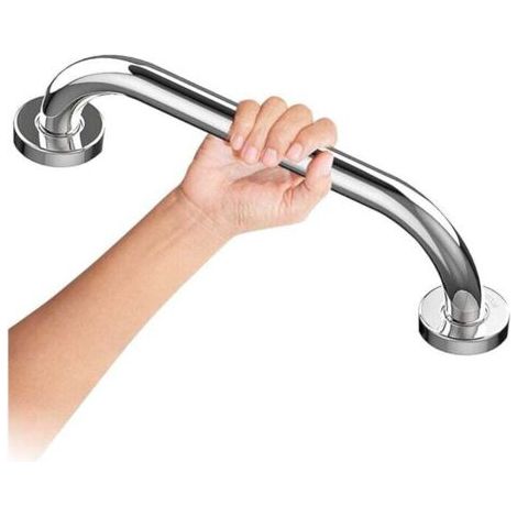 25cm-Barre d'appui WC Barre d'appui Inoxydable Chromé de Pour Salle de Bain, Poignée de Douche, Poignée de Bain, Barres d'appui Pour Salle de Bain