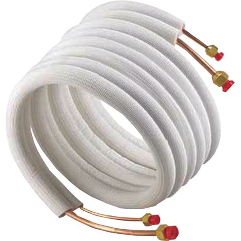 Tubo de cobre revestido para sistemas de aire acondicionado 1/4 "x3/8" sp 0,8 - 3 m revestido pre-revestido p