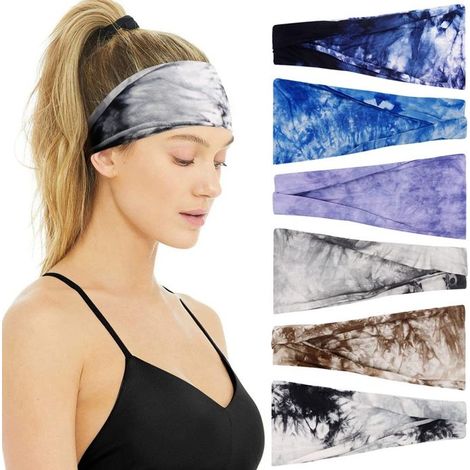 Rutschfeste Stirnbänder für Damen, Mode, Workout, Yoga, Sport, Haarbänder für Damen, feuchtigkeitsableitend (1/5)