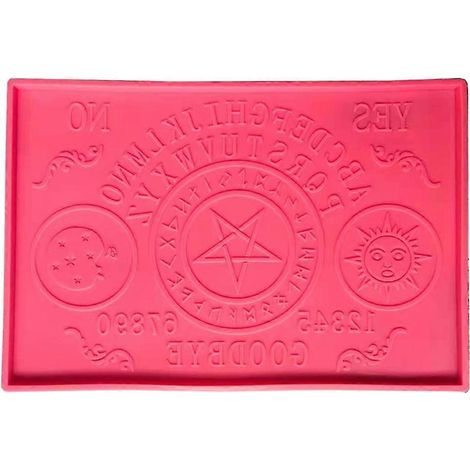 Silikonform für Kaffeetischuntersetzer, Ouija-Brett-Form zur Herstellung von Tassenuntersetzern (1/4)