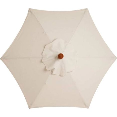 Toile de parasol de 3 mètres pour parasol de jardin ou de terrasse, toile de rechange beige pour parasol de table de marché, 6 bras (1/5)