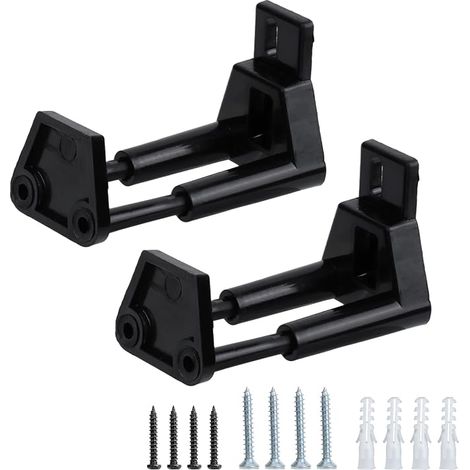 2pcs Guides de Porte Grange Coulissante, Guide Porte de Grange Réglable avec Vis et Tubes d'Expansion pour le Bureau à Domicile (1/5)