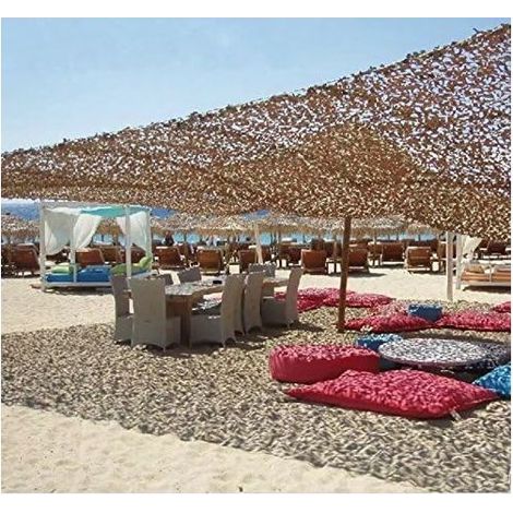 Vela de sombra de poliéster Oxford de doble capa de 5x5 m – Impermeable, resistente al moho – Para camuflaje y protección solar (1/4)