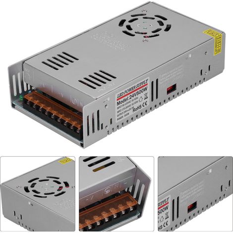 YY-500-24 Schaltnetzteil AC 90–264 V auf DC 24 V 20,9 A 500 W für industrielle Automatisierungs-SPS-Schaltschränke (1/5)