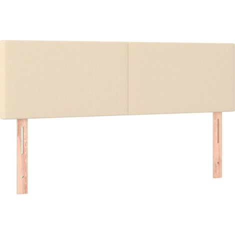 Maison Exclusive - Cabeceros tela crema 144x5x78/88 cm (1/5)