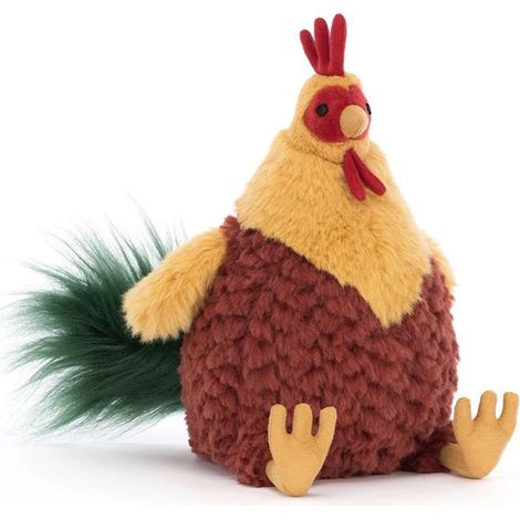 Figurine de collection en peluche Coq Clownie 21 cm objet décoratif cadeau de collection (1/2)