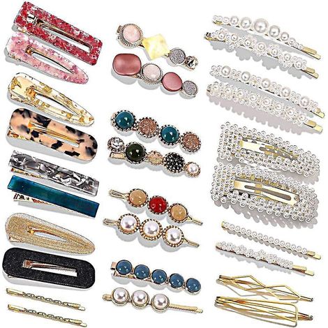 28 Pack Perle Pinces Cheveux De Mode Style Coren Pinces Cheveux Filles Pince Cheveux Chapeaux Styling Outils (1/5)
