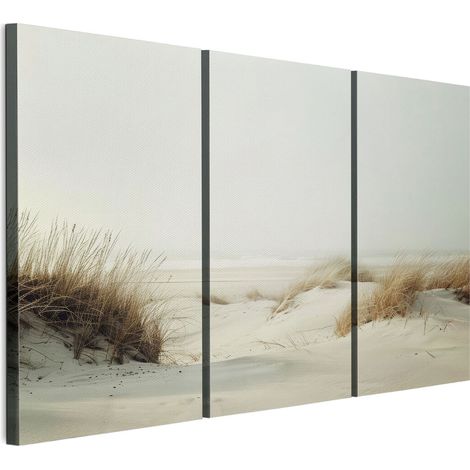 Quadro su tela italiana 90 x 60 cm trittico - stile boho - natura Quadro su tela italiana 120 x 80 cm trittico - stile boho - natura (1/5)