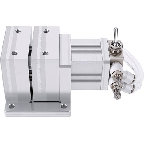 Étau pneumatique, fixation de serrage en aluminium, course de 3mm, pour le perçage, le meulage, la gravure (1/5)