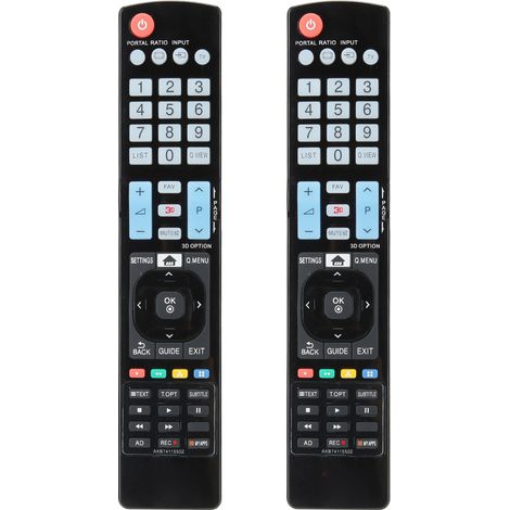 Télécommande Universelle 2 pièces pour Téléviseurs LG Smart 3D LED - Remplacement (1/5)