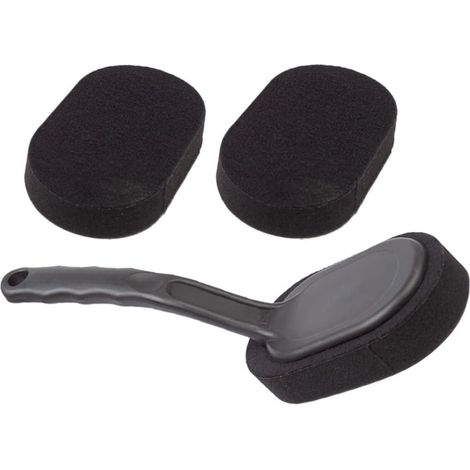 Plastic Sponge Cleaning Brush for Car Wheels with Ergonomic Handle - Easy-to-Use Brush for Heavy-Duty Tire Cleaning and Maintenance (1/5)