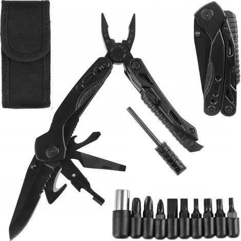 Outil multifonction 21 en 1, couteau de poche pliant, embouts.