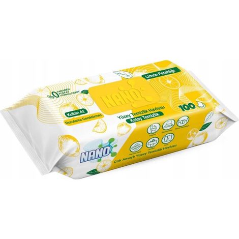 Salviette detergenti nano al profumo di limone (1/3)