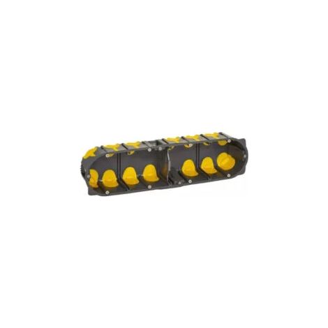 Legrand - u00c9cobatibox - Bou00eete d'encastrement 4 postes - BBC - Profondeur 50mm - D.67mm - Ru00e9f : 080034L